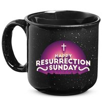 Happy Resurrection Sunday Cross 15oz Campfire Ceramic Mug