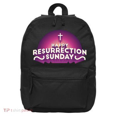 Happy Resurrection Sunday Cross 16 in Basic Backpack