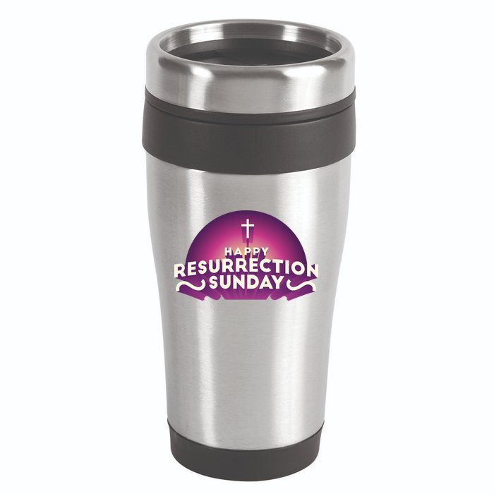Happy Resurrection Sunday Cross 16oz Travel Tumbler