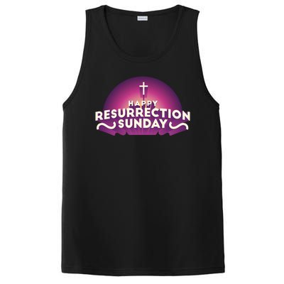 Happy Resurrection Sunday Cross PosiCharge Competitor Tank