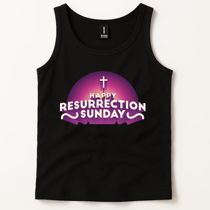 Happy Resurrection Sunday Cross Tank Top