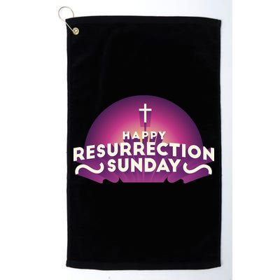 Happy Resurrection Sunday Cross Golf Towel