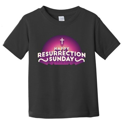 Happy Resurrection Sunday Cross Toddler T-Shirt