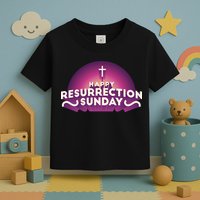 Happy Resurrection Sunday Cross Toddler T-Shirt