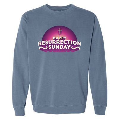 Happy Resurrection Sunday Cross Garment-Dyed Sweatshirt