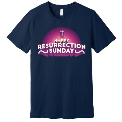 Happy Resurrection Sunday Cross Premium T-Shirt