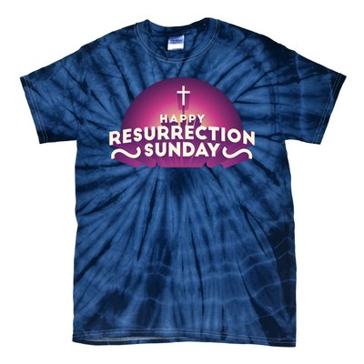 Happy Resurrection Sunday Cross Tie-Dye T-Shirt