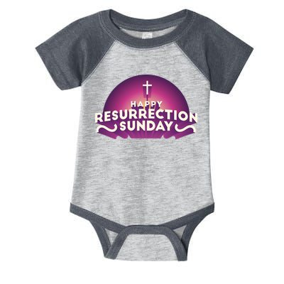 Happy Resurrection Sunday Cross Infant Baby Jersey Bodysuit