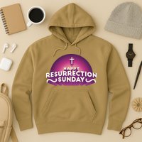Happy Resurrection Sunday Cross Hoodie