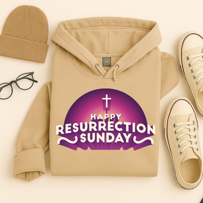 Happy Resurrection Sunday Cross Hoodie