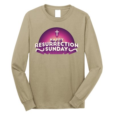 Happy Resurrection Sunday Cross Long Sleeve Shirt