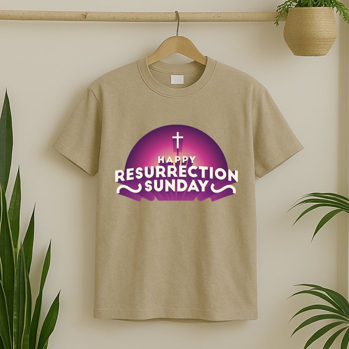Happy Resurrection Sunday Cross T-Shirt