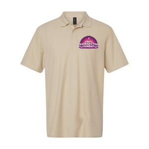 Happy Resurrection Sunday Cross Softstyle Adult Sport Polo