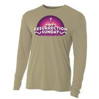 Happy Resurrection Sunday Cross Cooling Performance Long Sleeve Crew