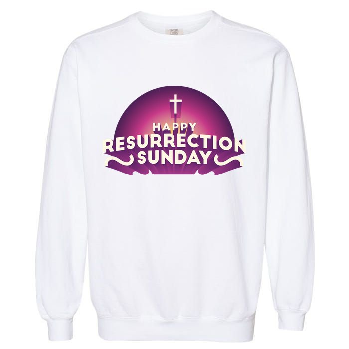 Happy Resurrection Sunday Cross Garment-Dyed Sweatshirt