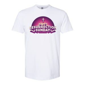 Happy Resurrection Sunday Cross Softstyle CVC T-Shirt