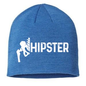 Hip Replacet Surgery Recovery Funny Hippie Hipster Cool Gift Sustainable Beanie