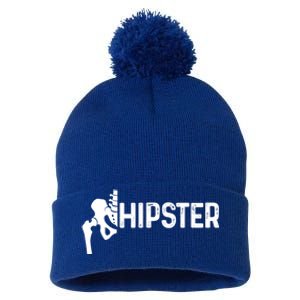 Hip Replacet Surgery Recovery Funny Hippie Hipster Cool Gift Pom Pom 12in Knit Beanie