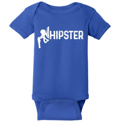 Hip Replacet Surgery Recovery Funny Hippie Hipster Cool Gift Baby Bodysuit