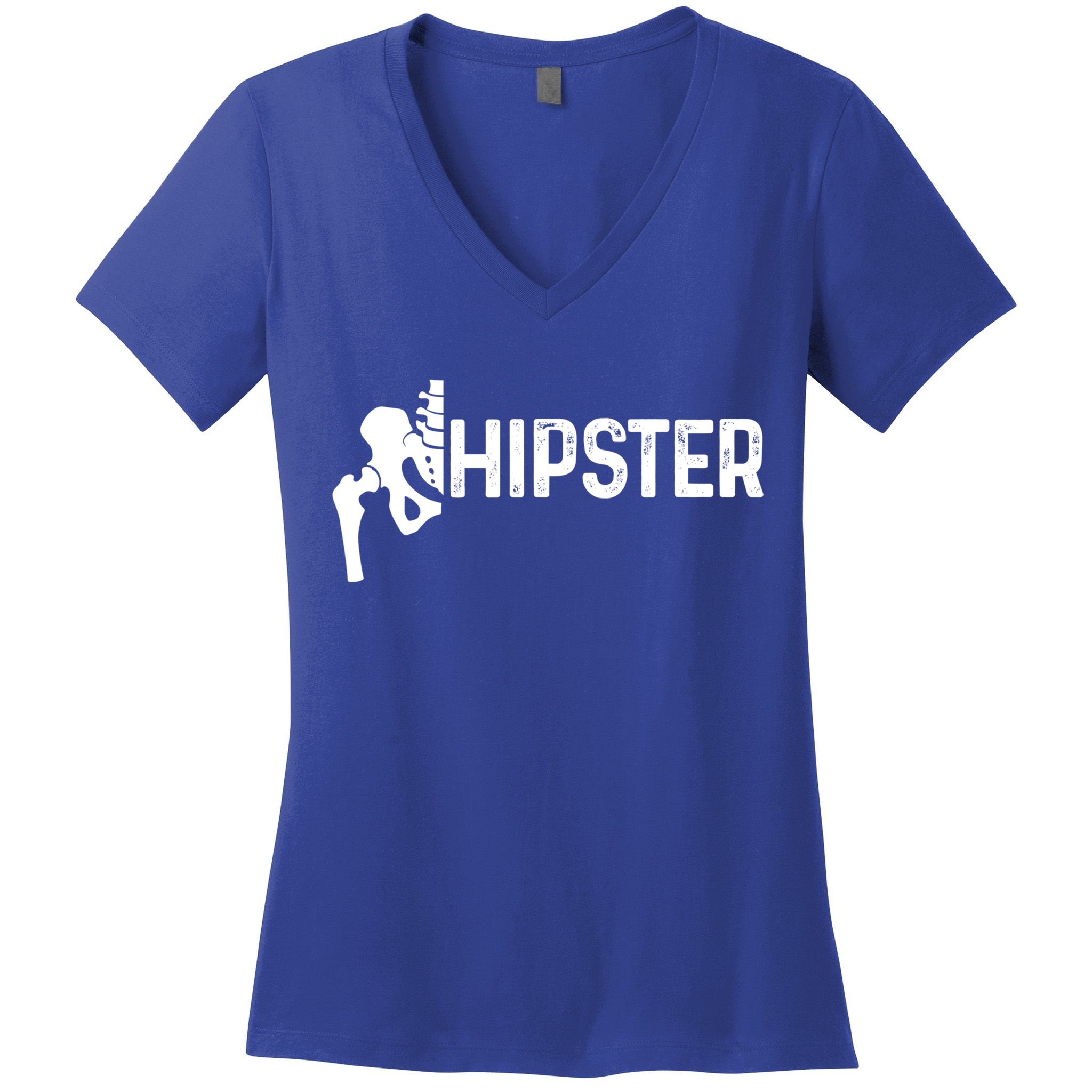 Hip Replacet Surgery Recovery Funny Hippie Hipster Cool Gift Women's V-Neck T-Shirt