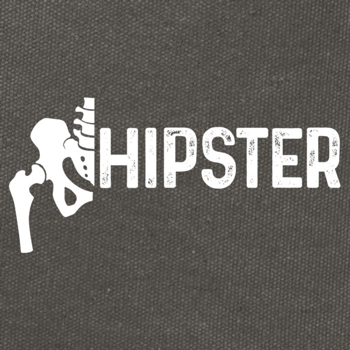 Hip Replacet Surgery Recovery Funny Hippie Hipster Cool Gift Cotton Canvas Backpack