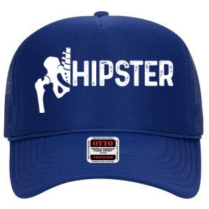 Hip Replacet Surgery Recovery Funny Hippie Hipster Cool Gift High Crown Mesh Back Trucker Hat