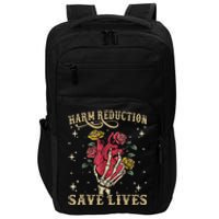 Harm Reduction Save Lives Skeleton Impact Tech Backpack