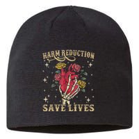 Harm Reduction Save Lives Skeleton Sustainable Beanie