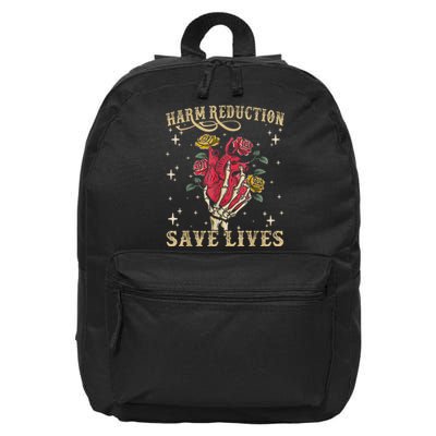 Harm Reduction Save Lives Skeleton 16 in Basic Backpack