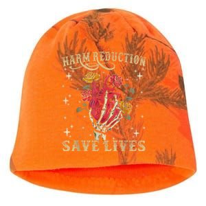 Harm Reduction Save Lives Skeleton Kati - Camo Knit Beanie