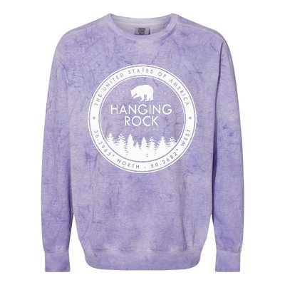 Hanging Rock State Park North Carolina Colorblast Crewneck Sweatshirt