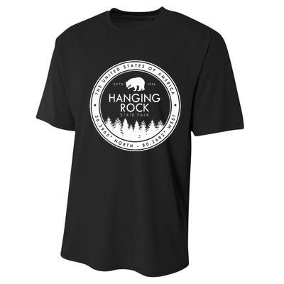 Hanging Rock State Park North Carolina Performance Sprint T-Shirt