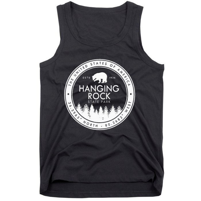 Hanging Rock State Park North Carolina Tank Top