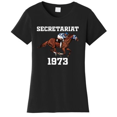 Horse Racing Secretariat 1973 Retro Women's T-Shirt