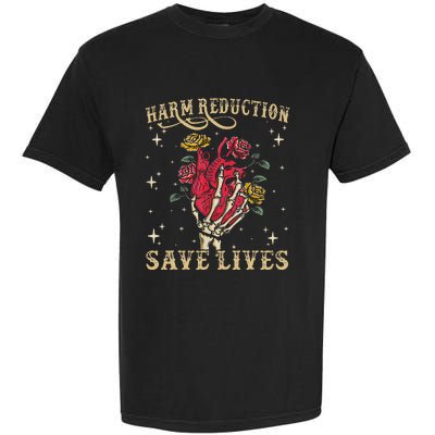 Harm Reduction Save Lives Skeleton Garment-Dyed Heavyweight T-Shirt