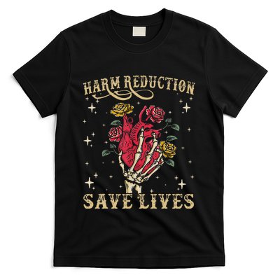 Harm Reduction Save Lives Skeleton T-Shirt