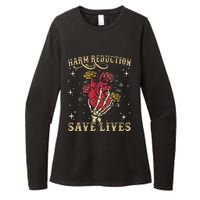 Harm Reduction Save Lives Skeleton Womens CVC Long Sleeve Shirt