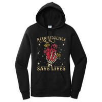 Harm Reduction Save Lives Skeleton Women's Pullover Hoodie