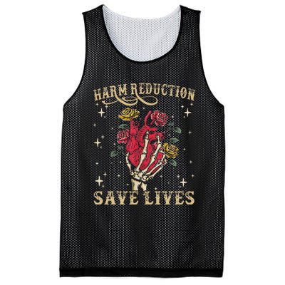 Harm Reduction Save Lives Skeleton Mesh Reversible Basketball Jersey Tank