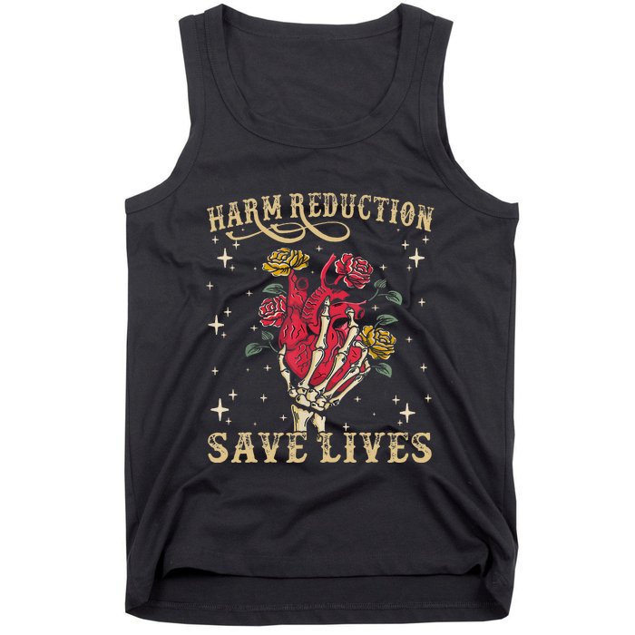 Harm Reduction Save Lives Skeleton Tank Top