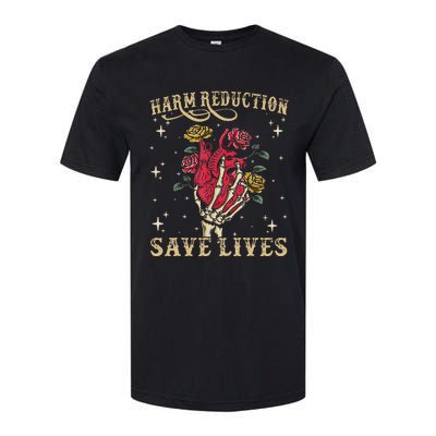 Harm Reduction Save Lives Skeleton Softstyle CVC T-Shirt