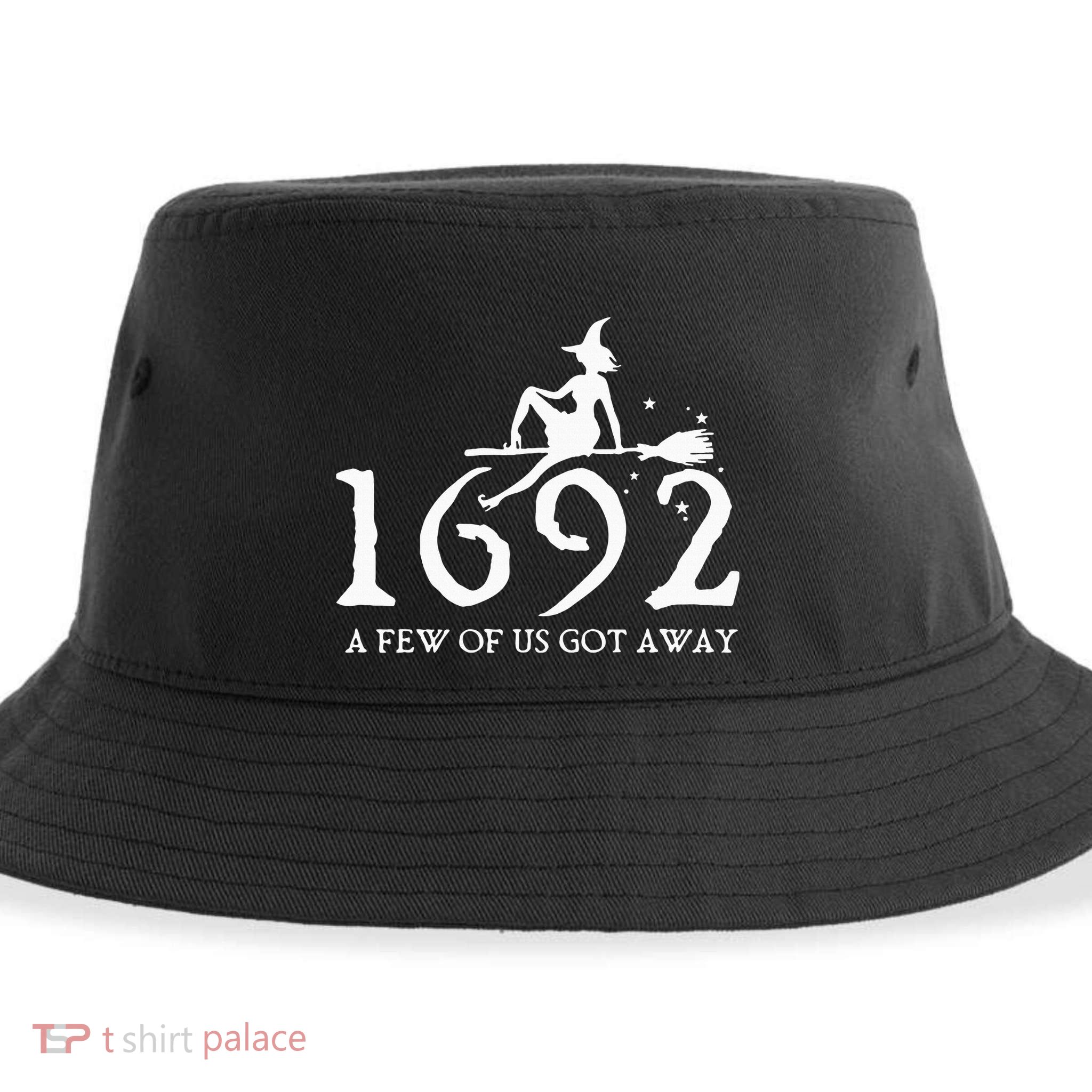 Halloween Retro Salem Witch 1692 A Few Of Us Got Away Sustainable Bucket Hat