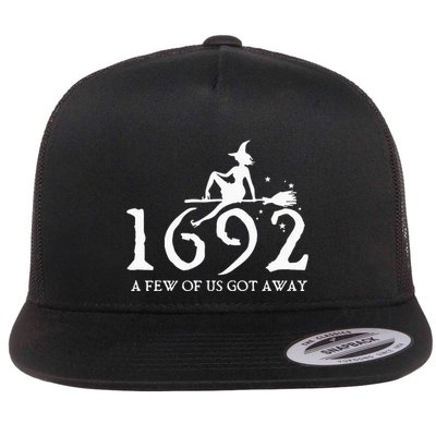 Halloween Retro Salem Witch 1692 A Few Of Us Got Away Flatbill Hat