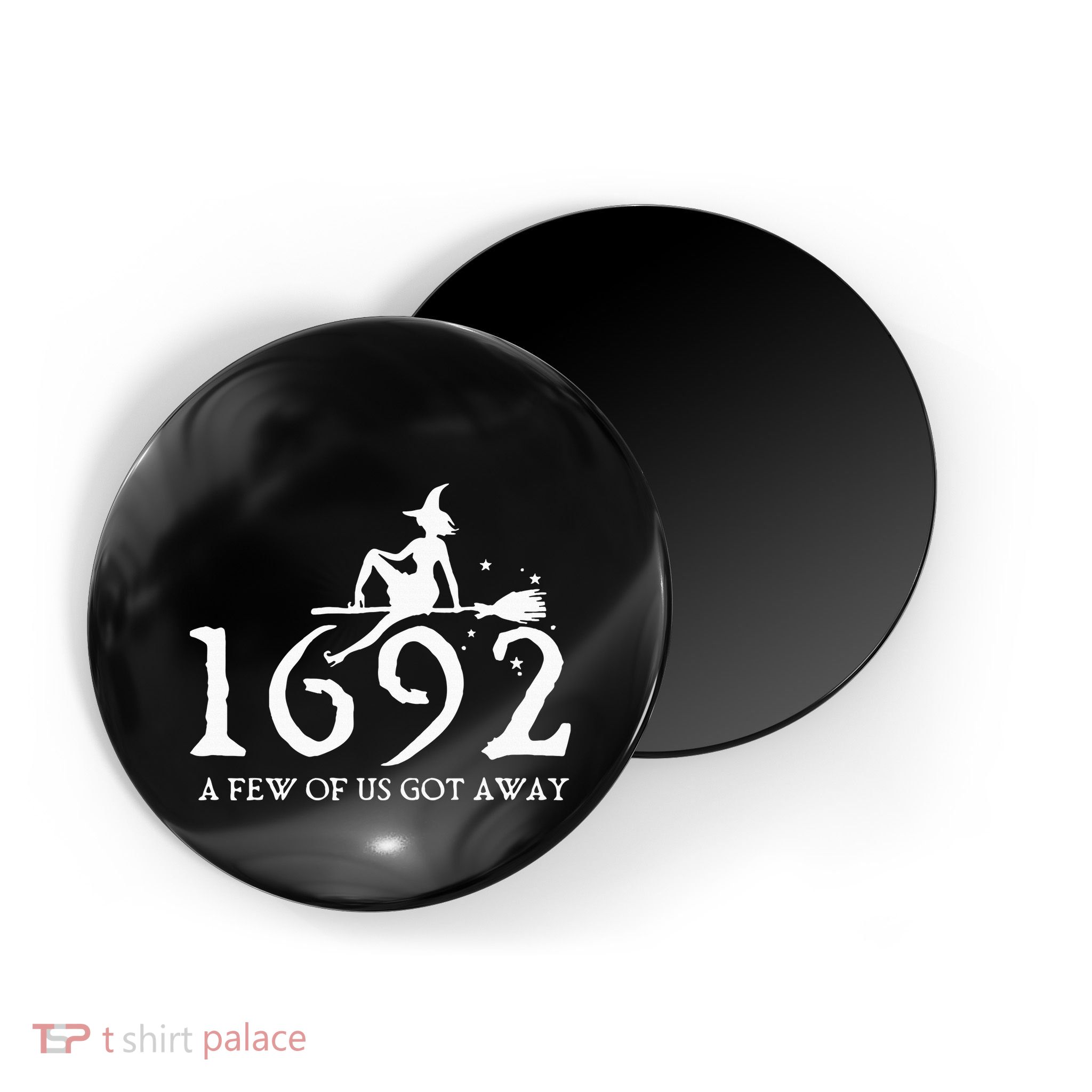 Halloween Retro Salem Witch 1692 A Few Of Us Got Away Magnet