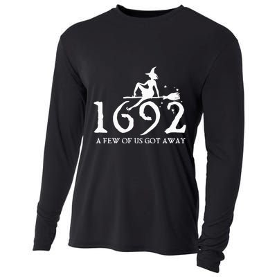Halloween Retro Salem Witch 1692 A Few Of Us Got Away Cooling Performance Long Sleeve Crew
