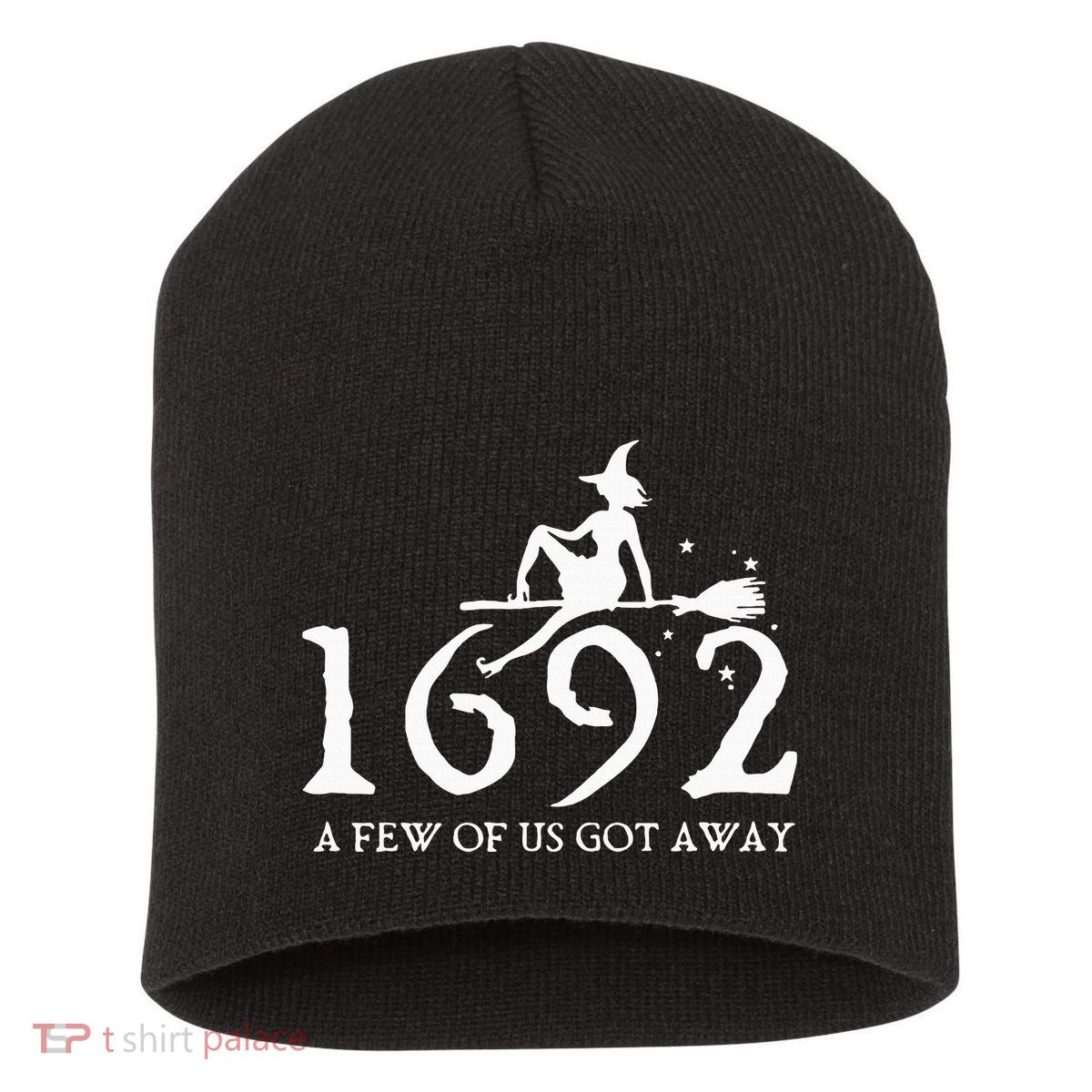Halloween Retro Salem Witch 1692 A Few Of Us Got Away Short Acrylic Beanie
