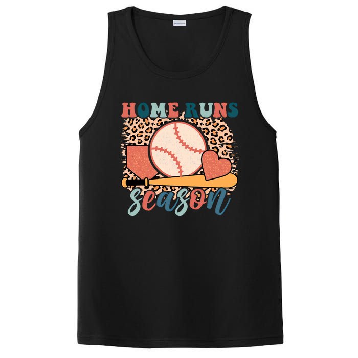 Home Runs Season Baseball Lover Baseball Player Leopard Game Day PosiCharge Competitor Tank