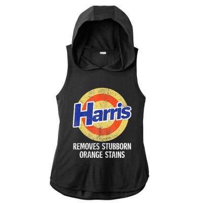 Harris Removes Stubborn Orange Stains Kamala Harris 2024 Ladies PosiCharge Tri-Blend Wicking Draft Hoodie Tank