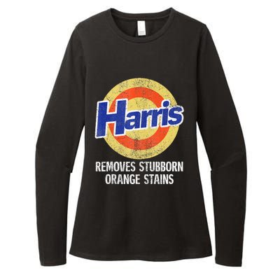 Harris Removes Stubborn Orange Stains Kamala Harris 2024 Womens CVC Long Sleeve Shirt