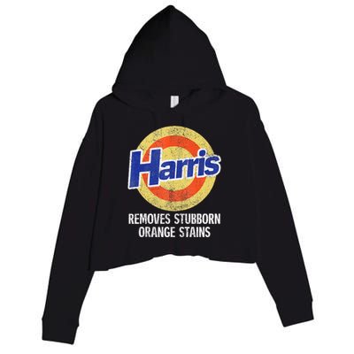 Harris Removes Stubborn Orange Stains Kamala Harris 2024 Crop Fleece Hoodie